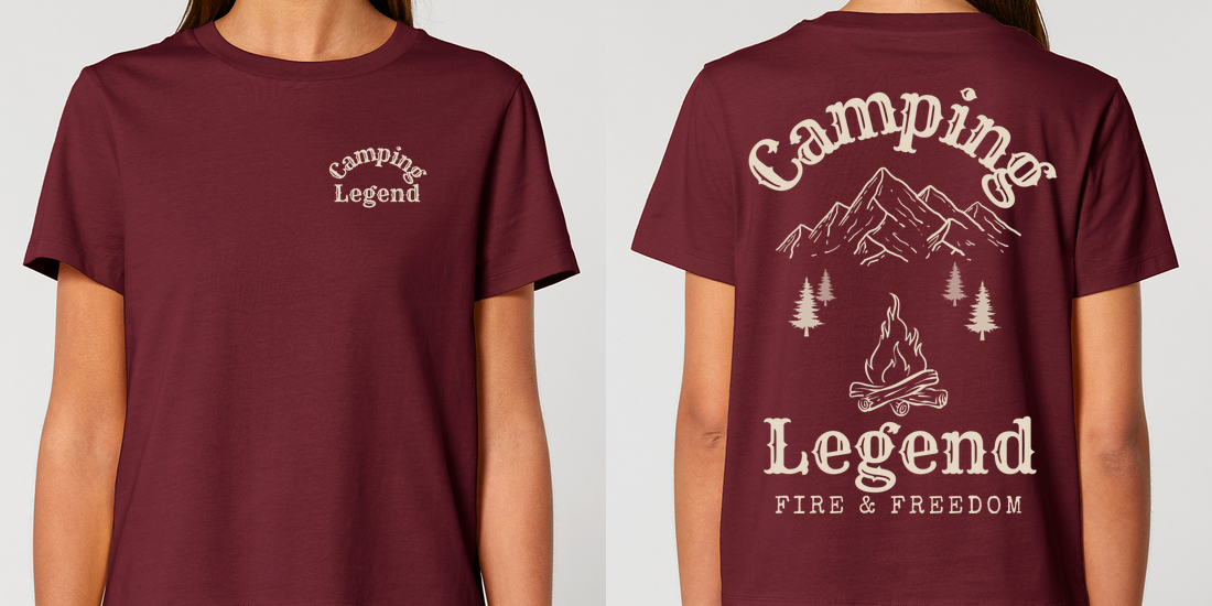 Fire & Freedom – Damen T-Shirt Camping Legend – Ansicht 2