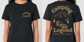 Under The Stars Trailer – Damen T-Shirt Camping Legend – Frontansicht