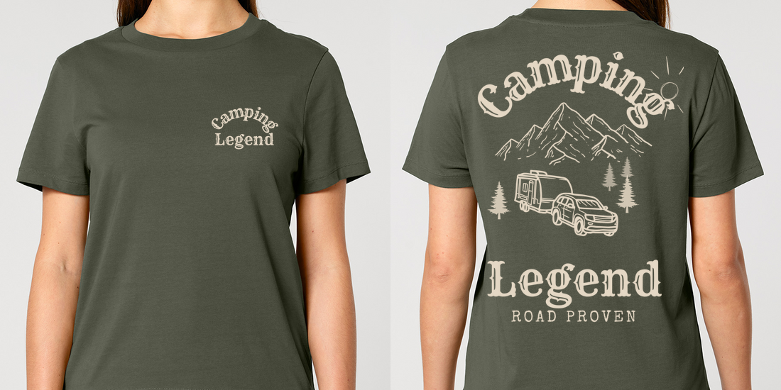 Road Proven Trailer – Damen T-Shirt Camping Legend – Ansicht 2