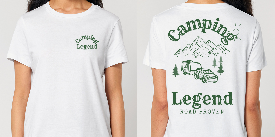 Road Proven Trailer – Damen T-Shirt Camping Legend – Ansicht 5
