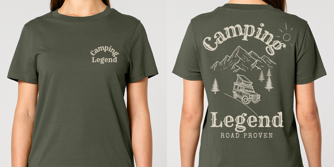 Road Proven Offroader – Damen T-Shirt Camping Legend – Ansicht 2