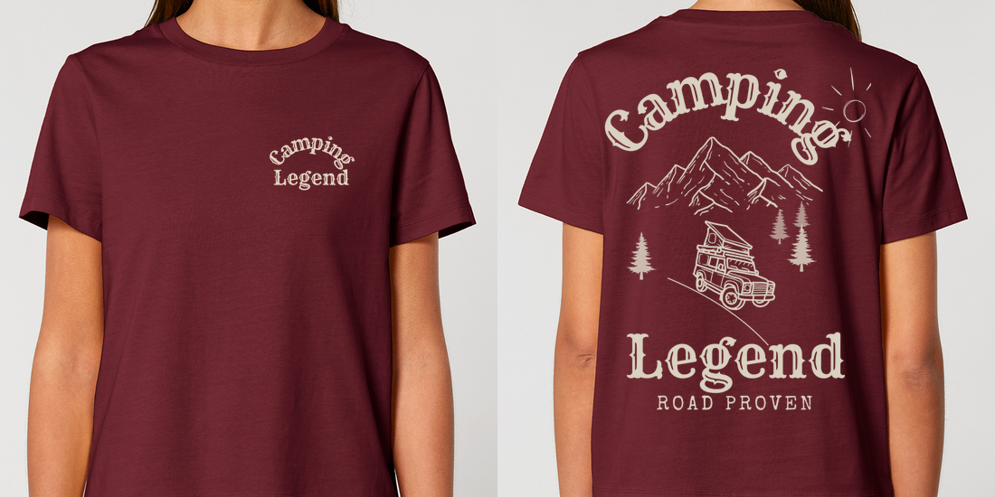 Road Proven Offroader – Damen T-Shirt Camping Legend – Ansicht 3